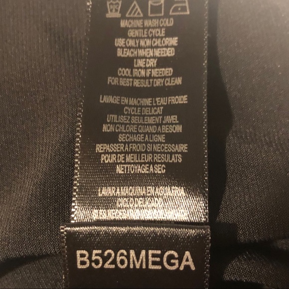 BCBG Paris Vintage 90's  Jersey black dress - - V-neck-long sleeved sz M - Picture 8 of 8